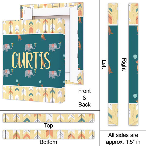 Animal Friend Birthday 16x20 - Canvas Print - Approval