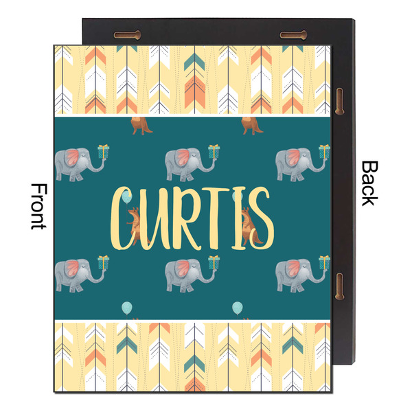 Animal Friend Birthday 16x20 Wood Print - Front & Back View