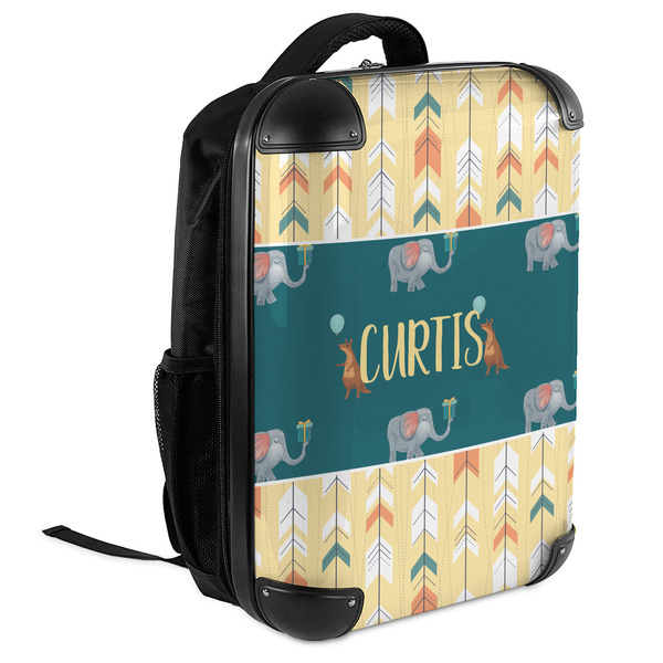 Animal Friend Birthday 18" Hard Shell Backpacks - ANGLED VIEW