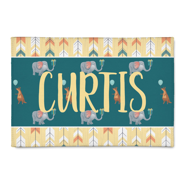 Custom Animal Friend Birthday 2' x 3' Indoor Area Rug (Personalized)