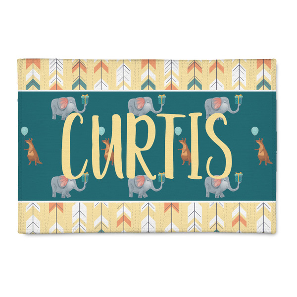 Custom Animal Friend Birthday Patio Rug (Personalized)