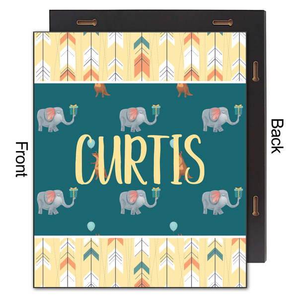 Animal Friend Birthday 20x24 Wood Print - Front & Back View