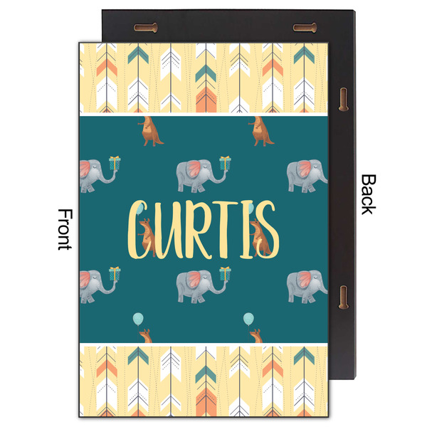 Animal Friend Birthday 20x30 Wood Print - Front & Back View