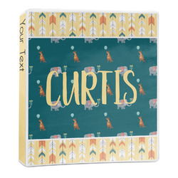 Animal Friend Birthday 3-Ring Binder - 1 inch (Personalized)