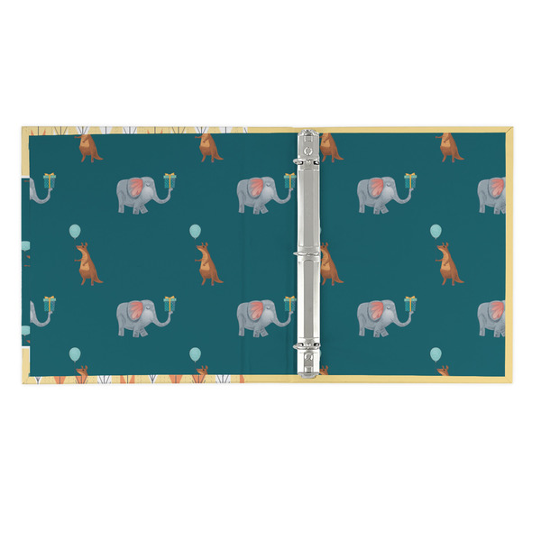 Animal Friend Birthday 3 Ring Binders - Full Wrap - 1" - OPEN INSIDE
