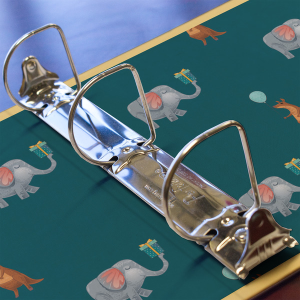 Animal Friend Birthday 3 Ring Binders - Full Wrap - 2" - DETAIL