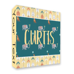 Animal Friend Birthday 3 Ring Binder - Full Wrap (Personalized)