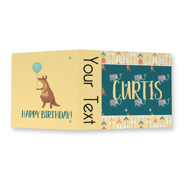 Animal Friend Birthday 3 Ring Binders - Full Wrap - 2" - OPEN OUTSIDE