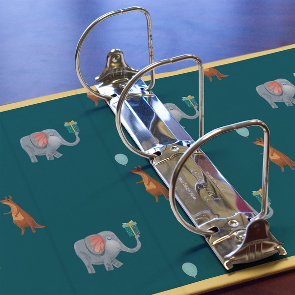 Animal Friend Birthday 3 Ring Binders - Full Wrap - 3" - DETAIL