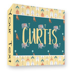 Animal Friend Birthday 3 Ring Binder - Full Wrap - 3" (Personalized)