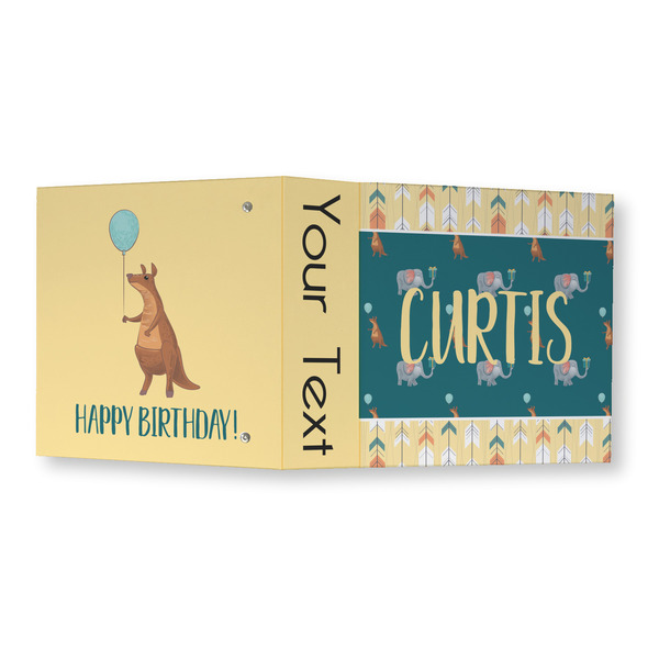 Animal Friend Birthday 3 Ring Binders - Full Wrap - 3" - OPEN OUTSIDE