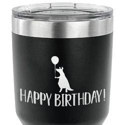 Animal Friend Birthday 30 oz Stainless Steel Tumbler - Black - Single Sided (Personalized)