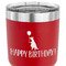 Animal Friend Birthday 30 oz Stainless Steel Ringneck Tumbler - Red - CLOSE UP