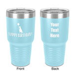 Animal Friend Birthday 30 oz Stainless Steel Tumbler - Teal - Double-Sided (Personalized)
