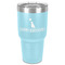 Animal Friend Birthday 30 oz Stainless Steel Ringneck Tumbler - Teal - Front