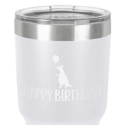 Animal Friend Birthday 30 oz Stainless Steel Tumbler - White - Single-Sided (Personalized)