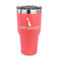 Animal Friend Birthday 30 oz Stainless Steel Ringneck Tumblers - Coral - FRONT