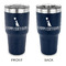 Animal Friend Birthday 30 oz Stainless Steel Ringneck Tumblers - Navy - Double Sided - APPROVAL