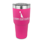 Animal Friend Birthday 30 oz Stainless Steel Tumbler - Pink - Single Sided (Personalized)