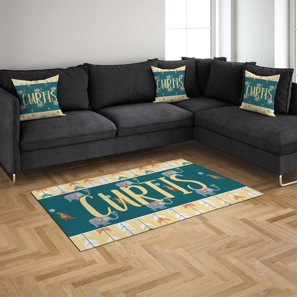 Animal Friend Birthday 4'x6' Indoor Area Rugs - IN CONTEXT