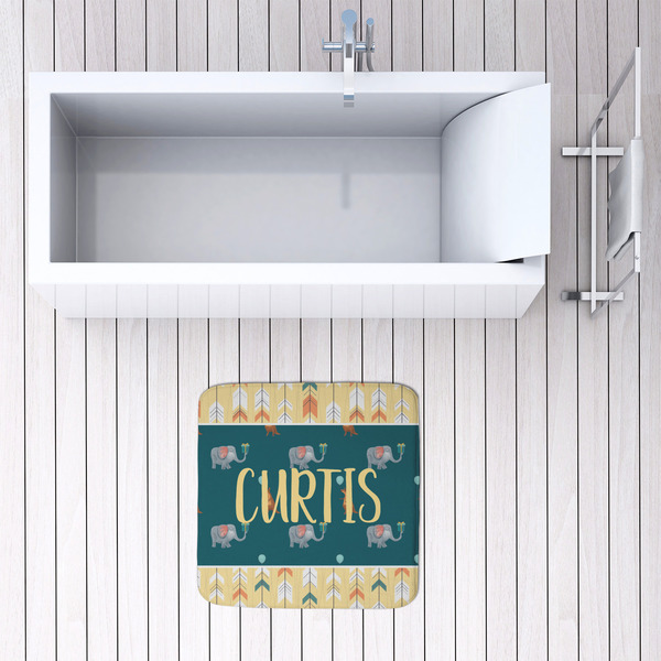 Animal Friend Birthday 48x48 Foam Memory Mat - LIFESTYLE