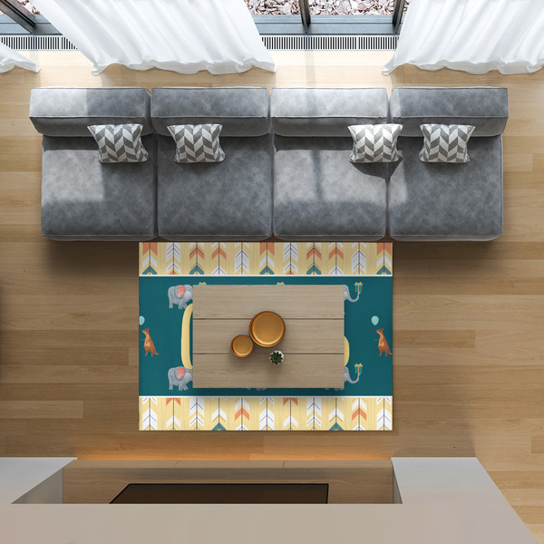 Animal Friend Birthday 5'x7' Indoor Area Rugs - IN CONTEXT