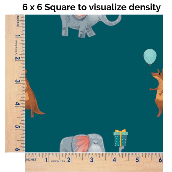 Animal Friend Birthday 6x6 Swatch of Fabric