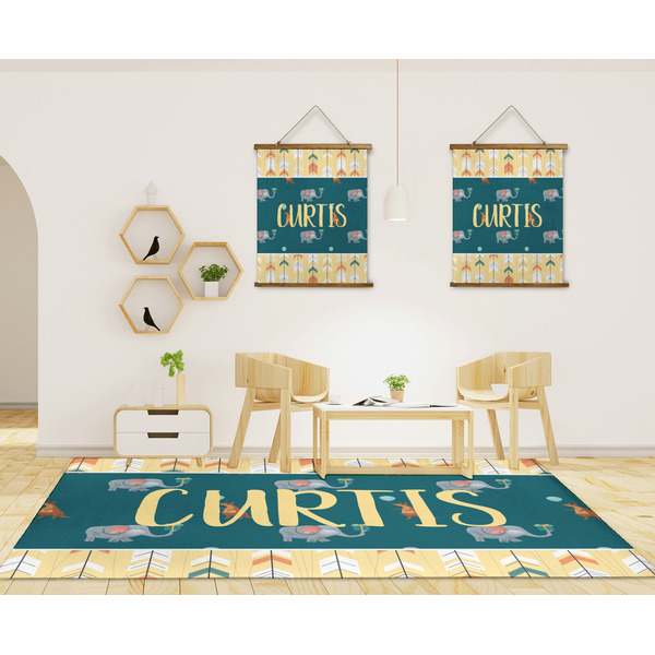 Animal Friend Birthday 8'x10' Indoor Area Rugs - IN CONTEXT