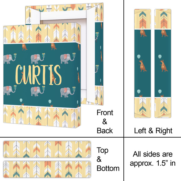 Animal Friend Birthday 8x10 - Canvas Print - Approval