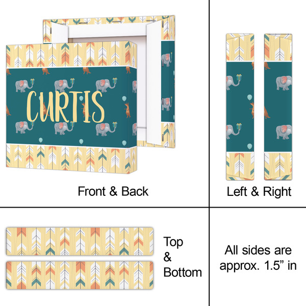 Animal Friend Birthday 8x8 - Canvas Print - Approval