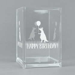 Animal Friend Birthday Acrylic Pen Holder (Personalized)