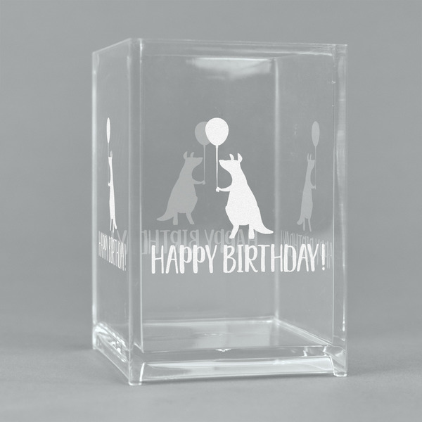 Custom Animal Friend Birthday Acrylic Pen Holder (Personalized)