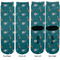 Animal Friend Birthday Adult Crew Socks - Double Pair - Front and Back - Apvl