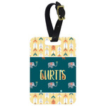 Animal Friend Birthday Metal Luggage Tag w/ Name or Text