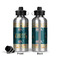 Animal Friend Birthday Aluminum Water Bottle - Front and Back