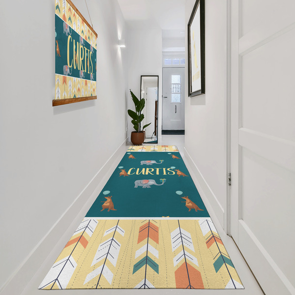 Animal Friend Birthday Area Rug Sizes - In Context (vertical)