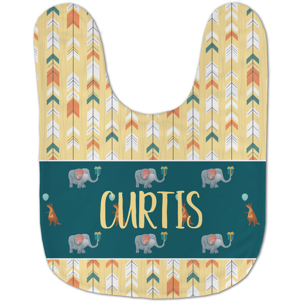 Animal Friend Birthday Baby Bib - AFT flat