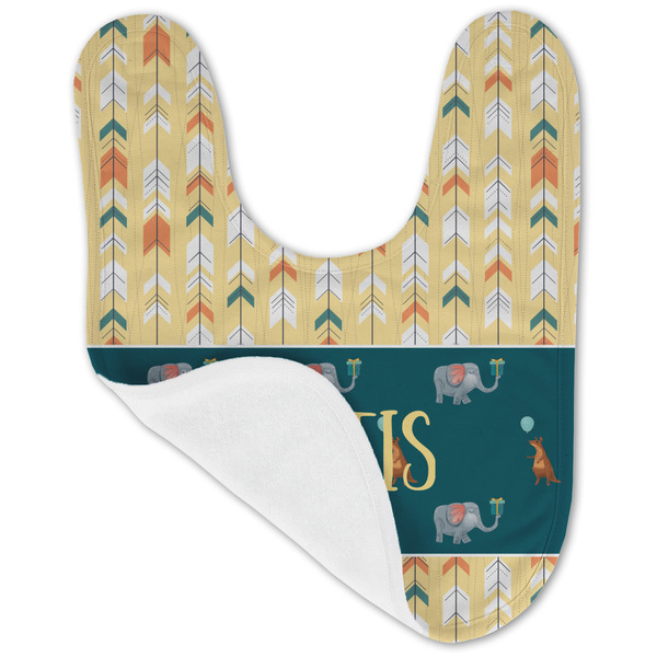 Animal Friend Birthday Baby Bib - AFT folded