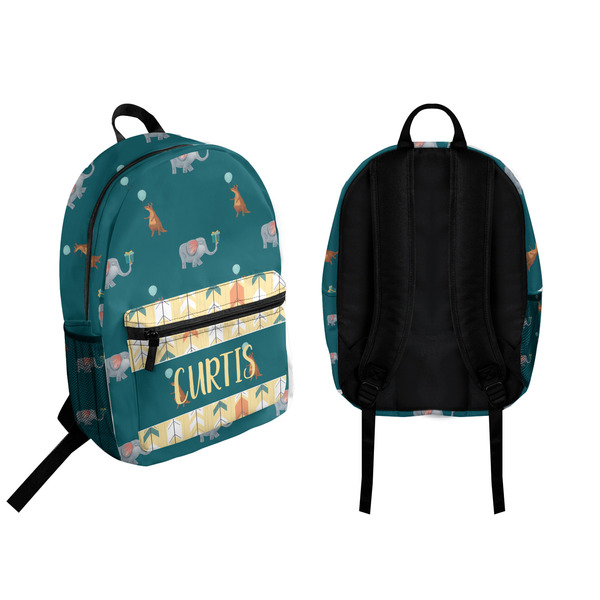 Animal Friend Birthday Backpack front and back - Apvl