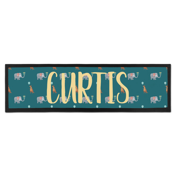 Custom Animal Friend Birthday Bar Mat - Large (Personalized)