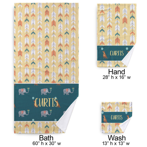 Animal Friend Birthday Bath Towel Sets - 3-piece - Approval