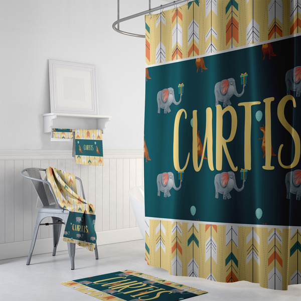 Animal Friend Birthday Bath Towel Sets - 3-piece - In Context