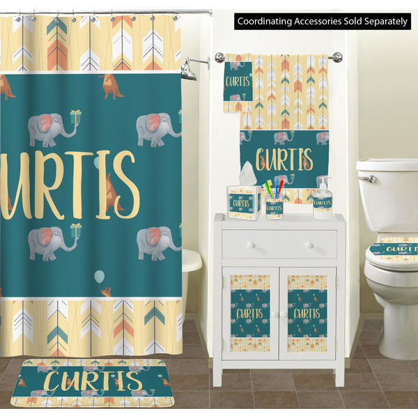 Animal Friend Birthday Bathroom Scene