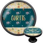 Animal Friend Birthday Cabinet Knob (Black) (Personalized)