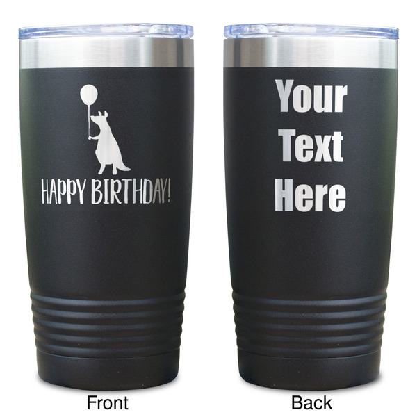 Animal Friend Birthday Black Polar Camel Tumbler - 20oz - Double Sided  - Approval