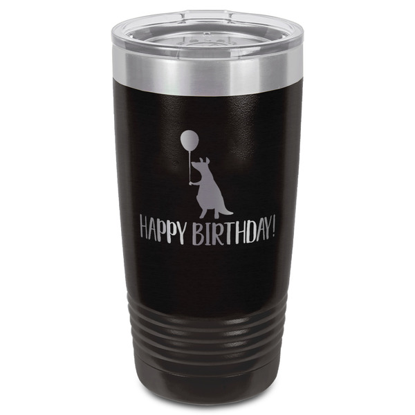 Animal Friend Birthday Black Polar Camel Tumbler - 20oz - Front
