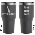 Animal Friend Birthday RTIC Tumbler - Black - Engraved Front & Back (Personalized)