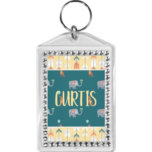 Custom Animal Friend Birthday Bling Keychain (Personalized)