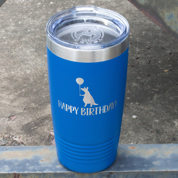 Animal Friend Birthday Blue Polar Camel Tumbler - 20oz - Angled