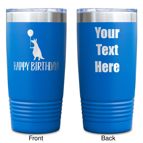 Animal Friend Birthday Blue Polar Camel Tumbler - 20oz - Double Sided - Approval
